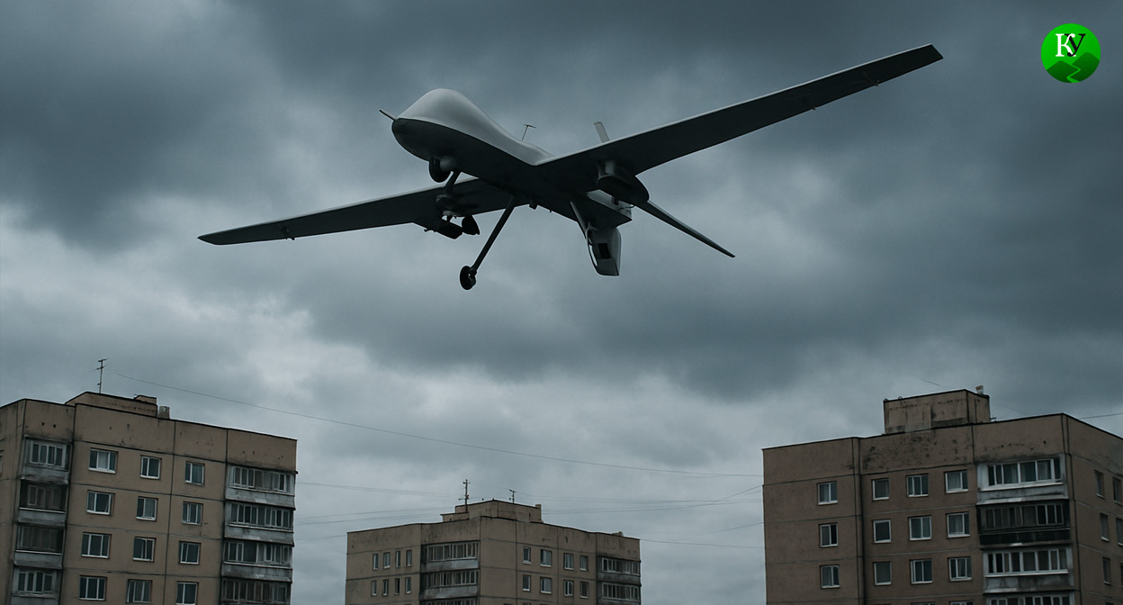 БПЛА в небе. Иллюстрация создана «Кавказским узлом» с помощью ИИ в программе Copilot БПЛА в небе. Иллюстрация создана «Кавказским узлом» с помощью ИИ в программе Copilot