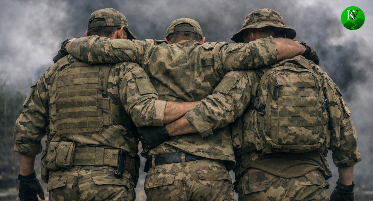 Военные на СВО. Иллюстрация создана «Кавказским узлом» с помощью ИИ в программе Copilot Военные на СВО. Иллюстрация создана «Кавказским узлом» с помощью ИИ в программе Copilot