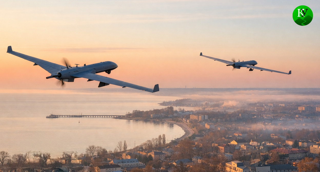 БПЛА над городом. Иллюстрация создана «Кавказским узлом» с помощью ИИ в программе Copilot БПЛА над городом. Иллюстрация создана «Кавказским узлом» с помощью ИИ в программе Copilot