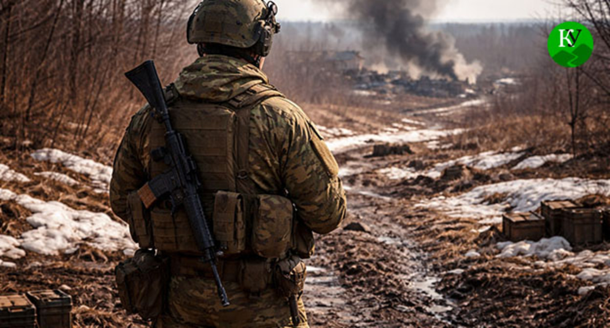 Военнослужащий. Иллюстрация создана "Кавказским узлом" при помощи ИИ в программе Copilot Военнослужащий. Иллюстрация создана "Кавказским узлом" при помощи ИИ в программе Copilot