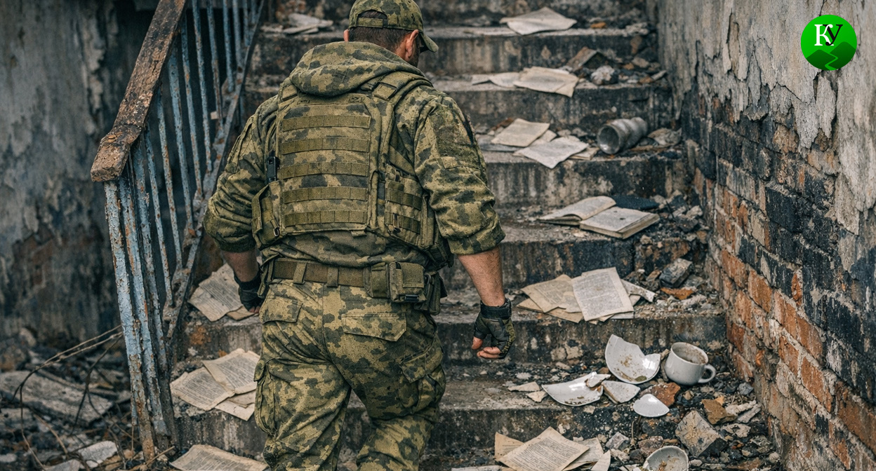 Военный на СВО. Иллюстрация создана «Кавказским узлом» с помощью ИИ в программе Copilot Военный на СВО. Иллюстрация создана «Кавказским узлом» с помощью ИИ в программе Copilot