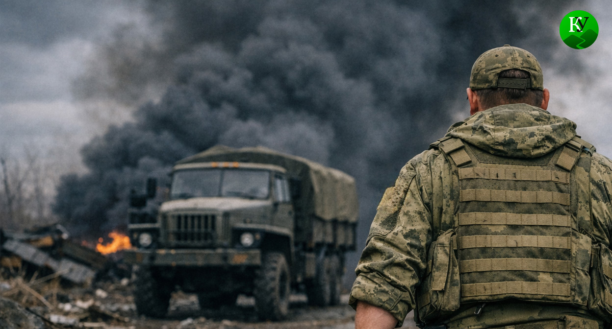 Военный на СВО. Иллюстрация создана «Кавказским узлом» с помощью ИИ в программе Copilot Военный на СВО. Иллюстрация создана «Кавказским узлом» с помощью ИИ в программе Copilot