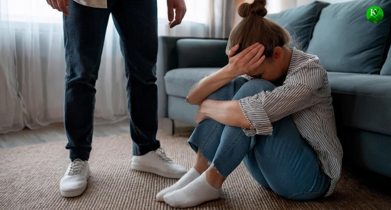 Домашнее насилие. Иллюстрация создана "Кавказским узлом" с помощью ИИ в программе Photoshop Домашнее насилие. Иллюстрация создана "Кавказским узлом" с помощью ИИ в программе Photoshop