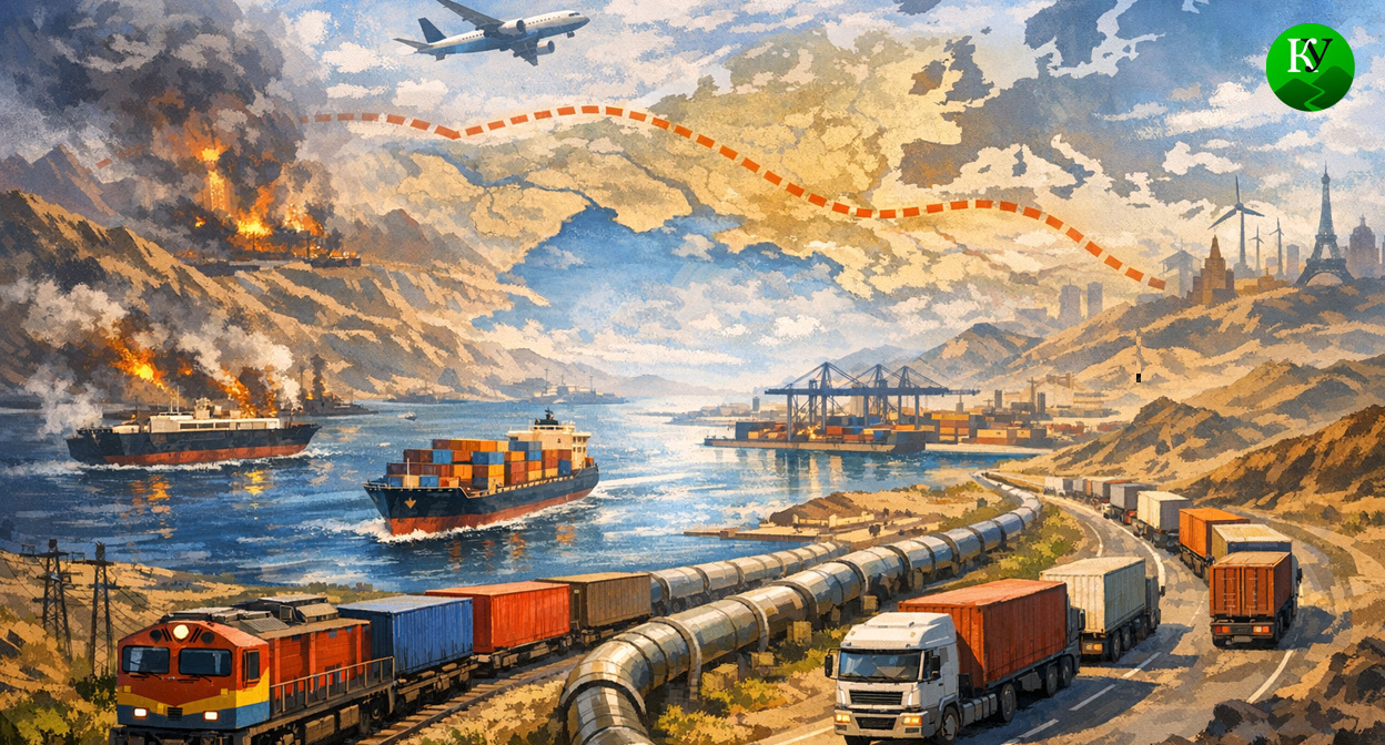 Транскаспийский коридор. Иллюстрация создана «Кавказским узлом» с помощью ИИ в программе Copilot Транскаспийский коридор. Иллюстрация создана «Кавказским узлом» с помощью ИИ в программе Copilot