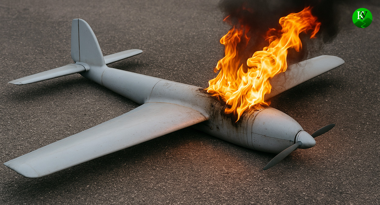 Обломки БПЛА. Иллюстрация создана «Кавказским узлом» с помощью ИИ в программе Copilot Обломки БПЛА. Иллюстрация создана «Кавказским узлом» с помощью ИИ в программе Copilot