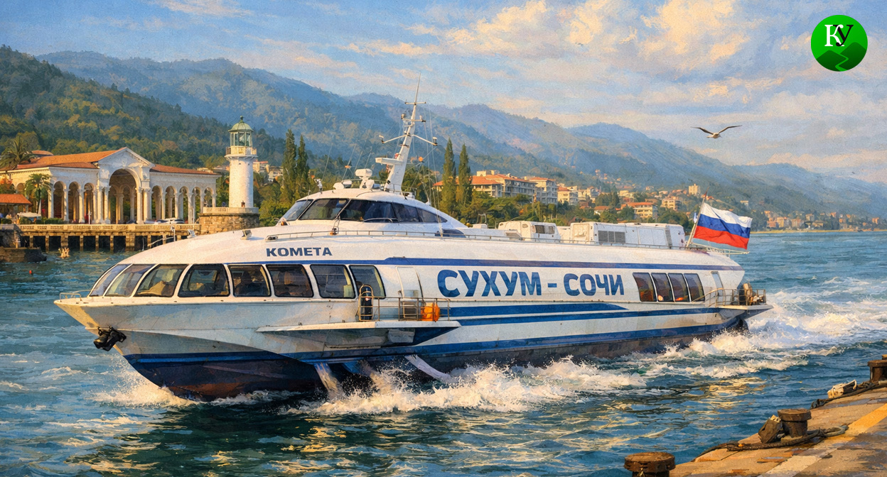 Судно "Комета". Иллюстрация создана «Кавказским узлом» с помощью ИИ в программе Copilot Судно "Комета". Иллюстрация создана «Кавказским узлом» с помощью ИИ в программе Copilot