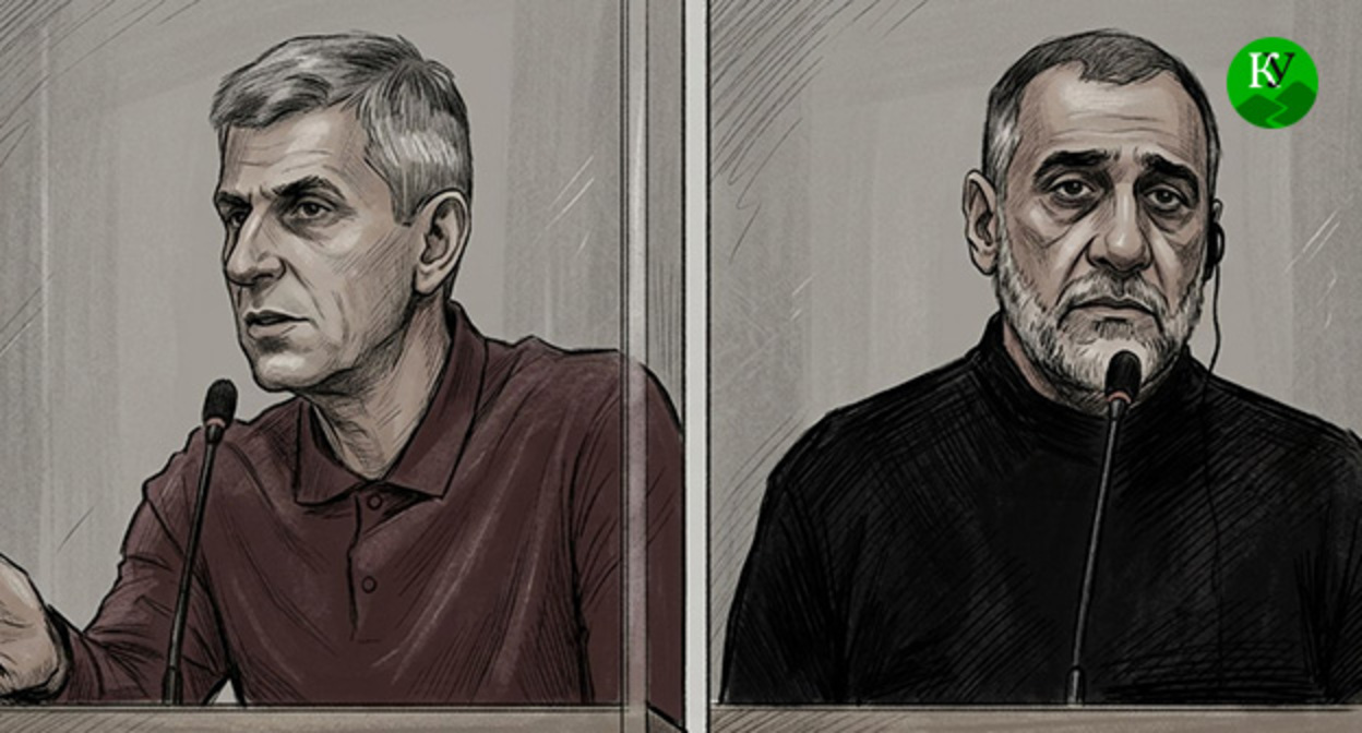 Давид Ишханян (слева) и Рубенн Варданян. Иллюстрация создана "Кавказским узлом" при помощи ИИ в программе Copilot Давид Ишханян (слева) и Рубенн Варданян. Иллюстрация создана "Кавказским узлом" при помощи ИИ в программе Copilot
