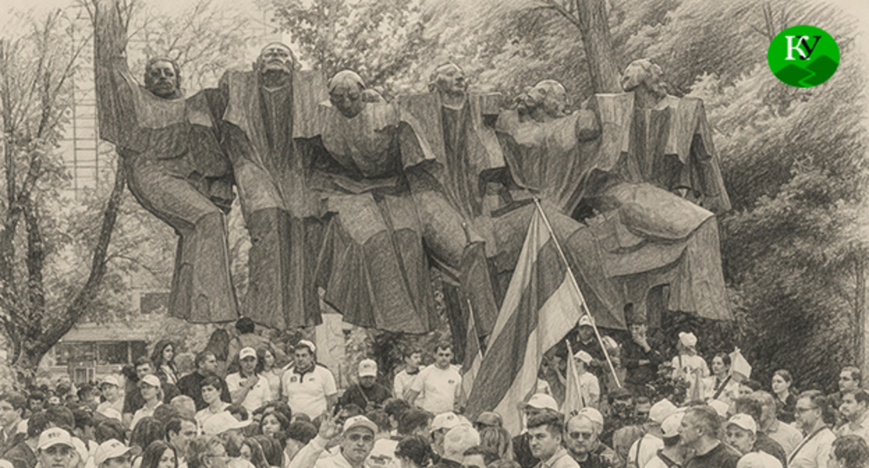 Митинг блока Самвела Карапетяна “Сильная Армения”. Иллюстрация создана "Кавказским узлом" при помощи ИИ в программе Copilot Митинг блока Самвела Карапетяна “Сильная Армения”. Иллюстрация создана "Кавказским узлом" при помощи ИИ в программе Copilot