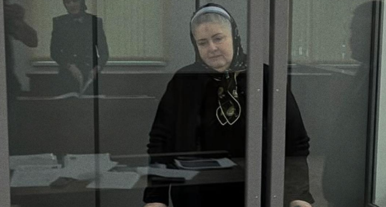 Зарема Мусаева в суде. Скриншот фото из Telegram-канала "Команды против пыток" (признана иноагентом) от 21.03.25, https://t.me/no_torture/3573. Зарема Мусаева в суде. Скриншот фото из Telegram-канала "Команды против пыток" (признана иноагентом) от 21.03.25, https://t.me/no_torture/3573.