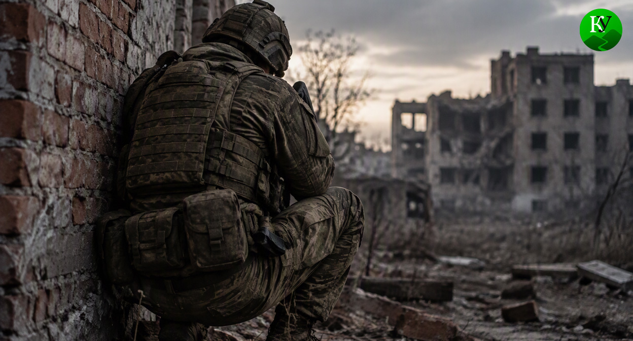 Военный на СВО. Иллюстрация создана «Кавказским узлом» с помощью ИИ в программе Copilot Военный на СВО. Иллюстрация создана «Кавказским узлом» с помощью ИИ в программе Copilot