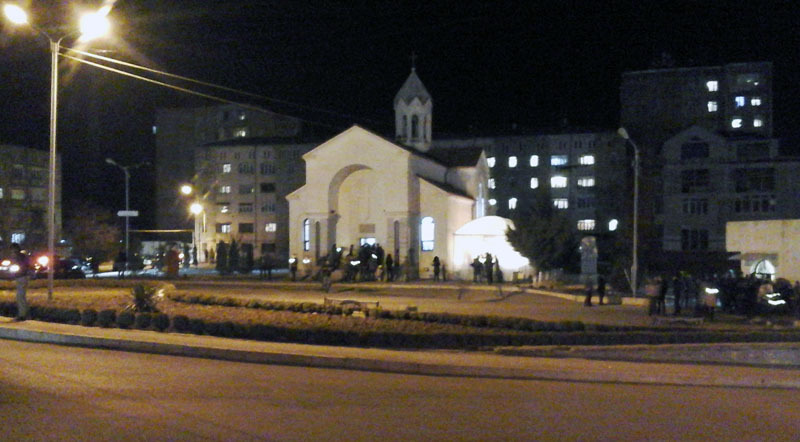  Церковь Святого Акопа в Степанакерте. 05.01.2017 г.