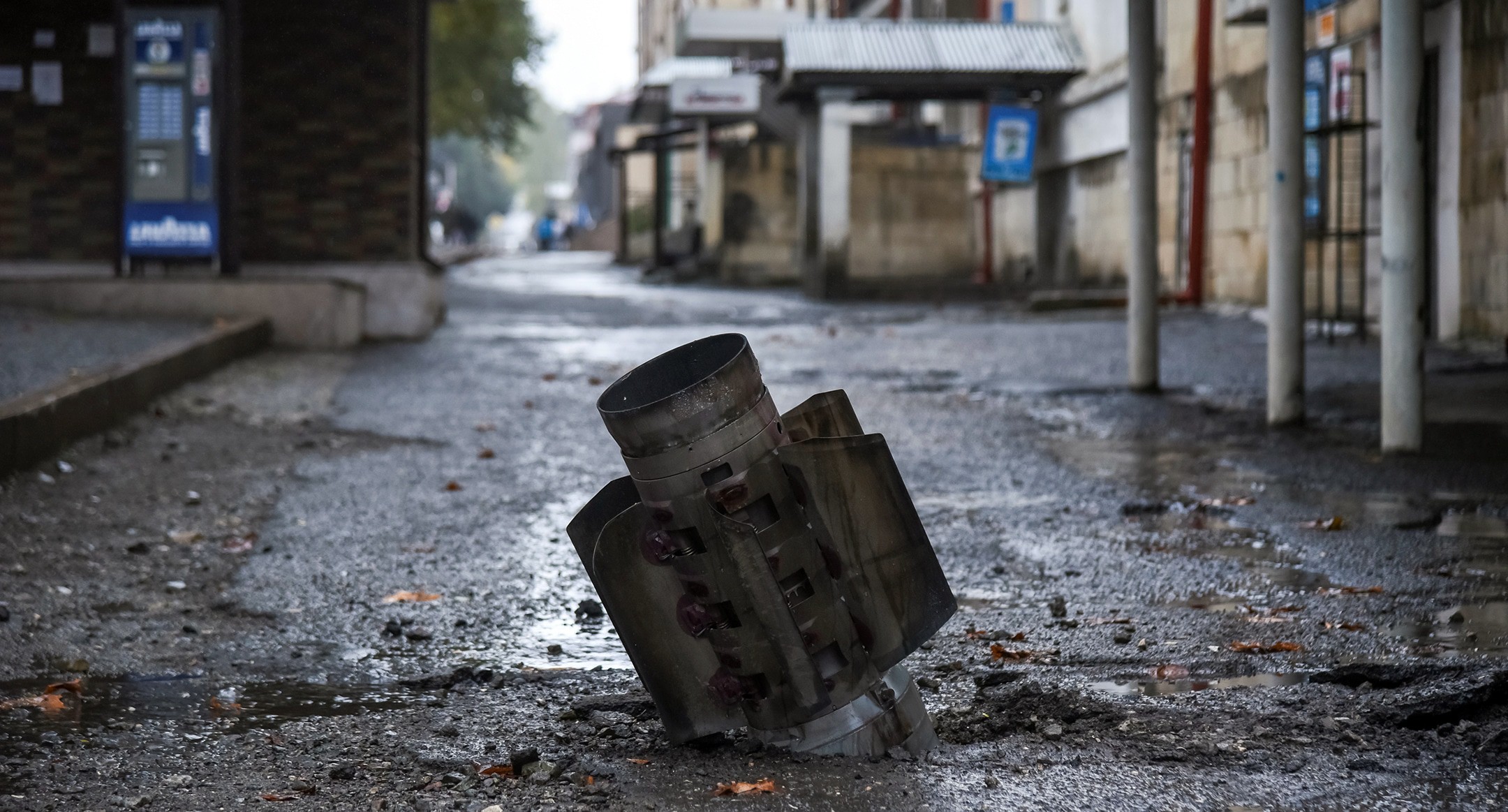 Хвостовая часть снаряда, 5 октября 2020 года. Давид Каграманян/НКР инфоцентр/Reuters